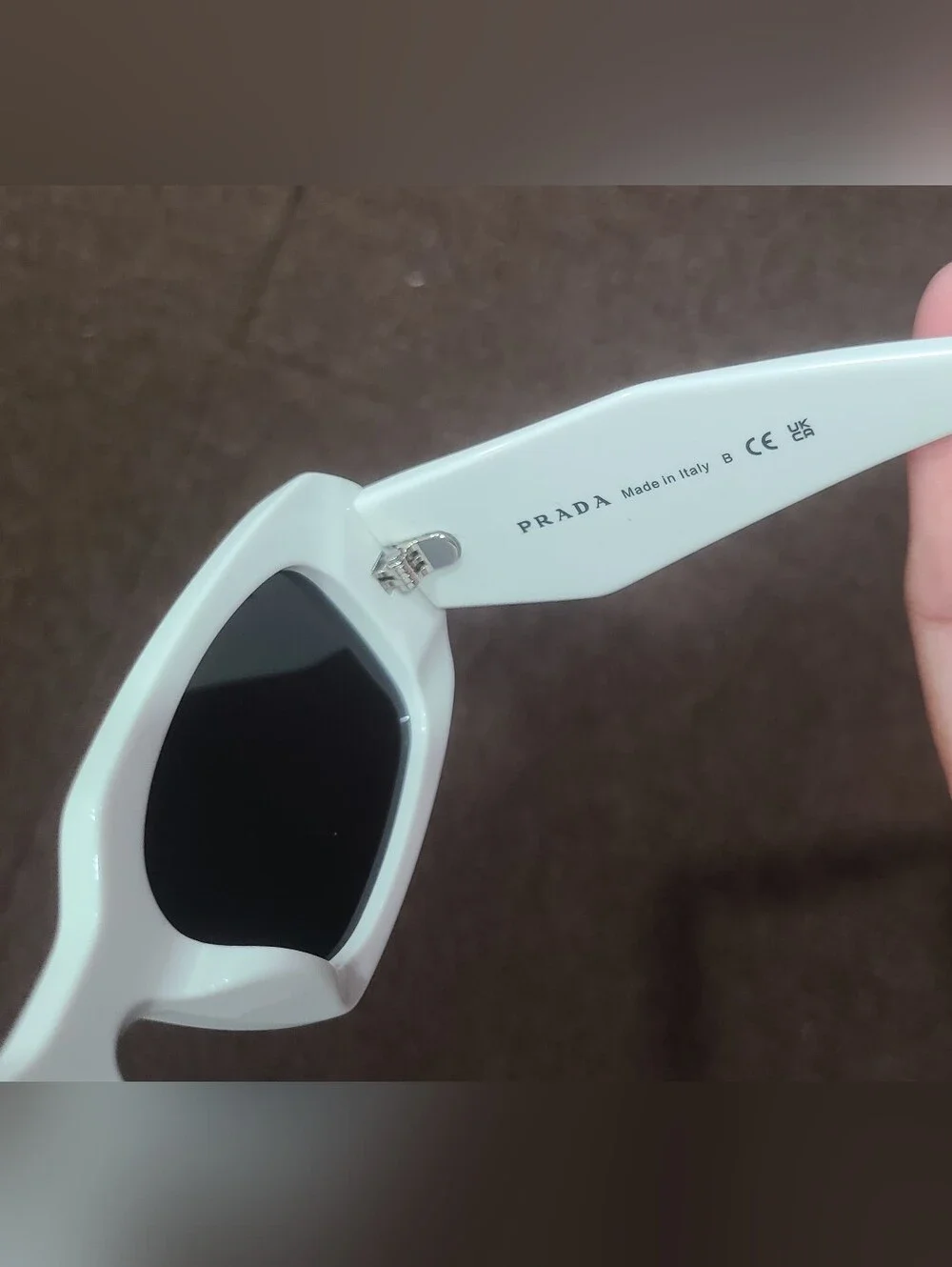 PRADA PR 17WS - 1425S0 TALC-DARK GREY WOMEN'S SUNGLASSES 49MM AUTHENTIC NEW